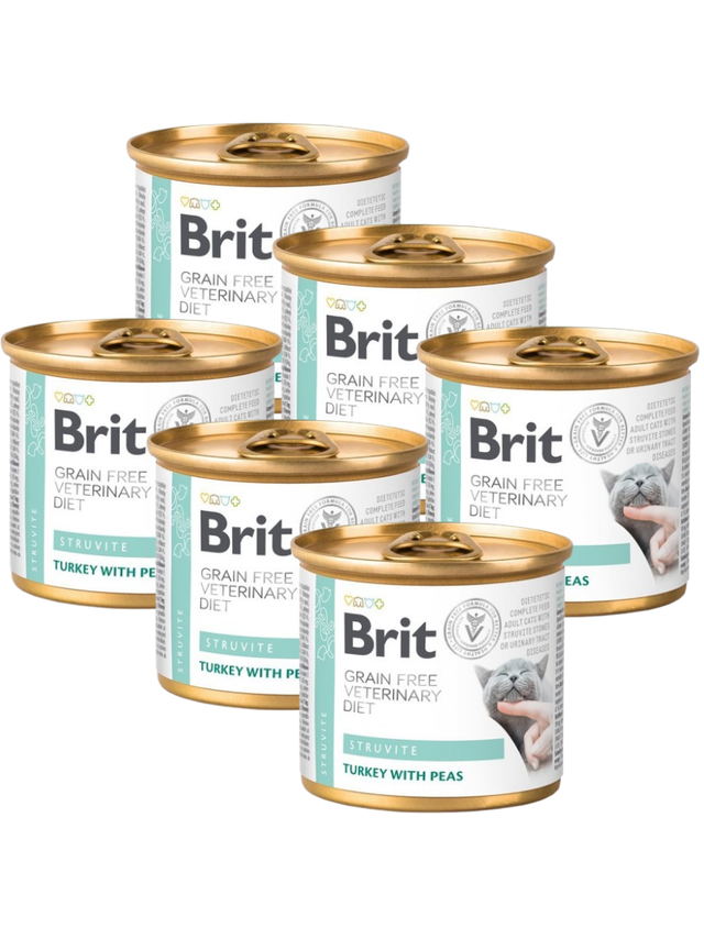 Brit gf veterinary diets cat Struvite 6x200g