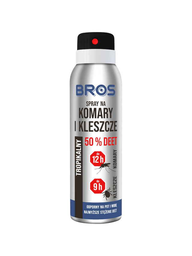 BROS spray na komary i kleszcze 50% DEET 90ml
