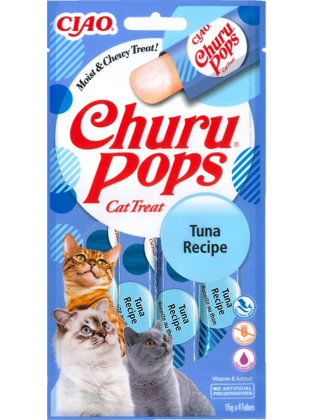 INABA  Churu Pops dla kota o smaku tuńczyka 4x15g