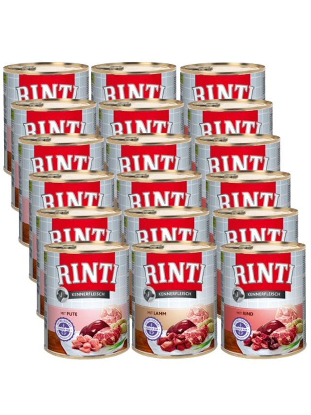 Rinti Kennerfleisch karma mokra dla psa Mix Smaków 18x800g