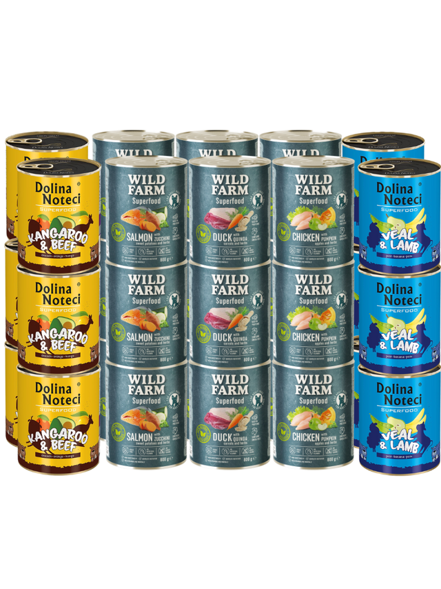 Dolina Noteci + WILD FARM Superfood Mix Smaków 30x800g