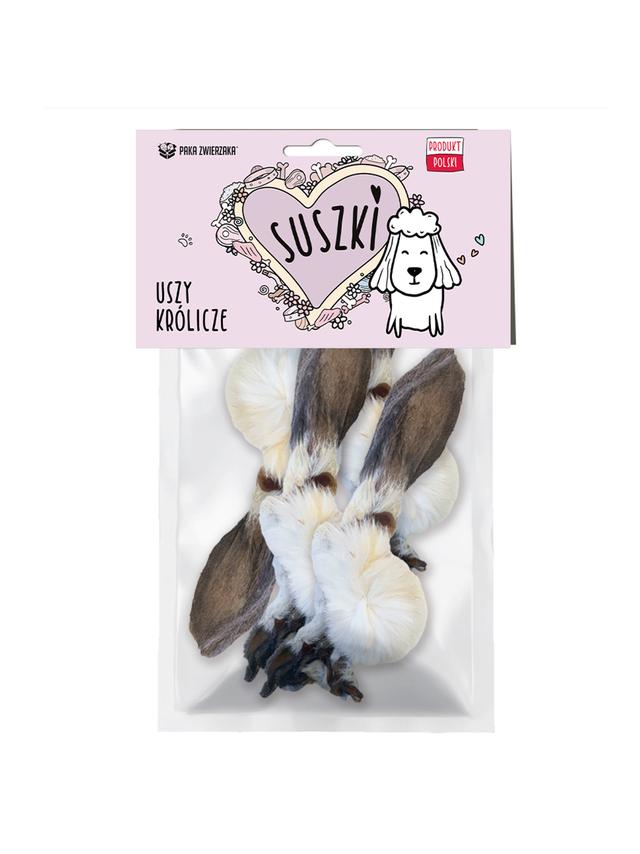 Paka Zwierzaka Suszki Uszy królicze 4 szt 120g