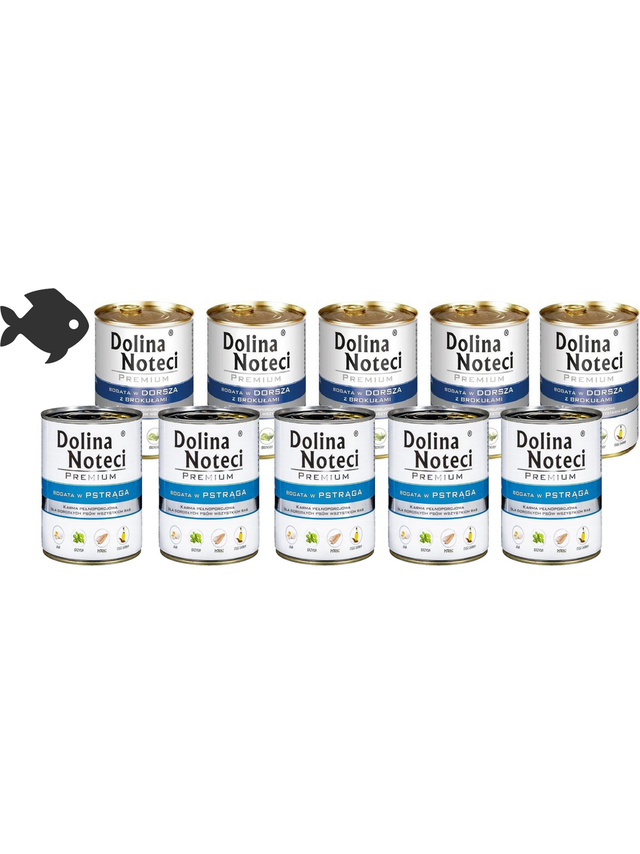 Dolina Noteci Premium Mix 10x800g smaki rybne