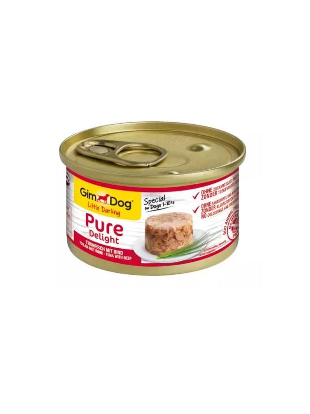 GIMDOG Little Darling Pure Delight z tuńczykiem i wołowiną 85g
