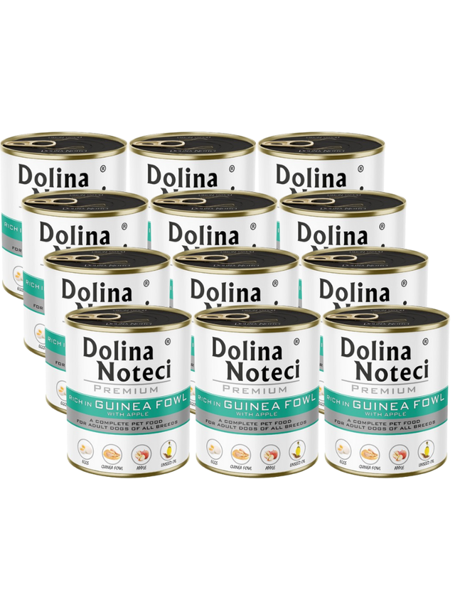 Dolina Noteci PREMIUM bogata w perliczkę z jabłkiem 12x800g