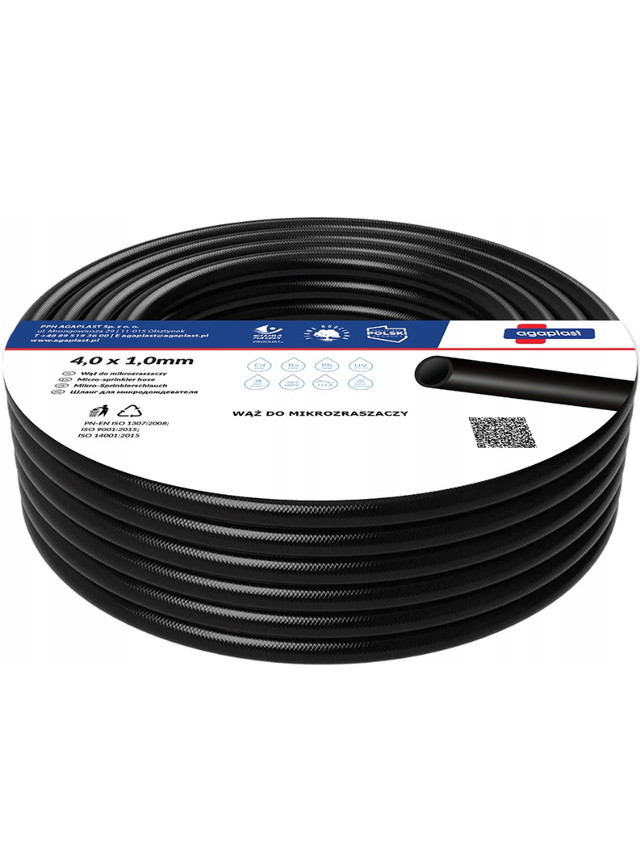Wąż do mikrozraszaczy 4,0mm x 1,0mm 50mb