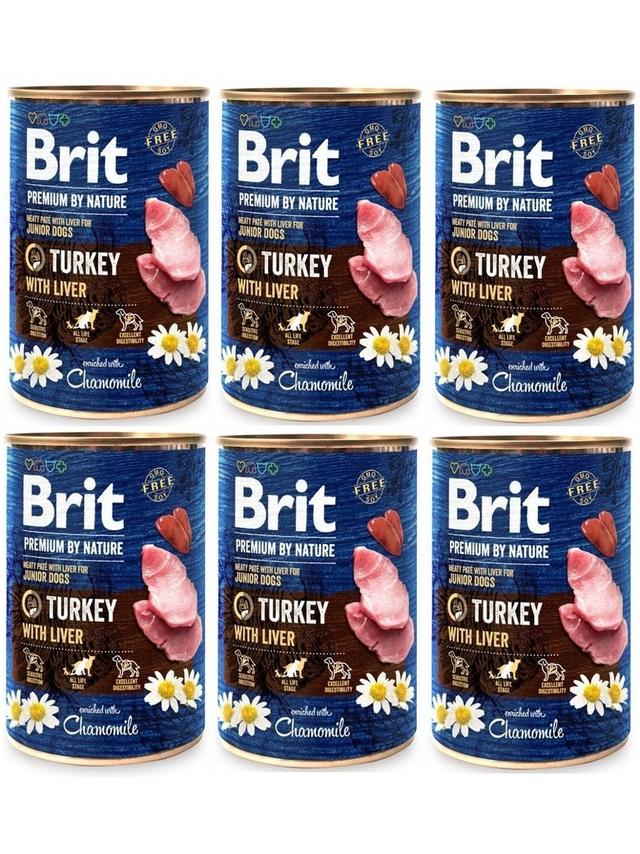 Brit Premium by Nature Turkey With Liver 6x400g