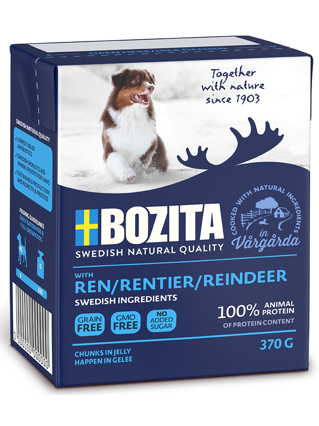BOZITA Dog: Renifer w galarecie 370g