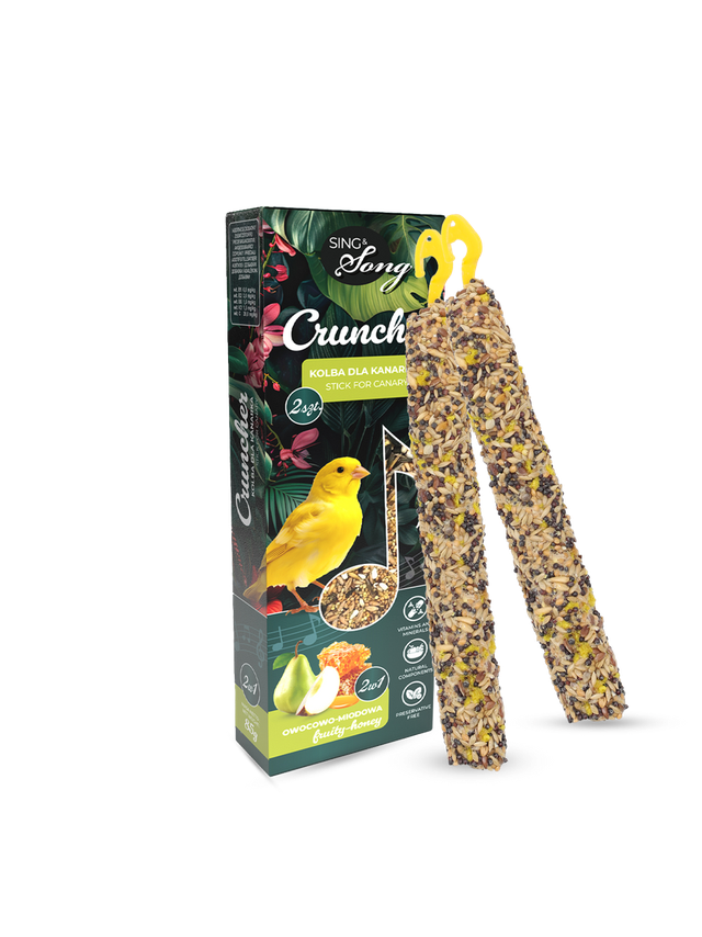SING&SONG cruncher dla kanarka 85g 2w1 owocowo- miodowy
