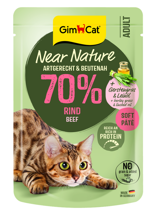 GIMCAT NEAR NATURE WOŁOWINA 85G