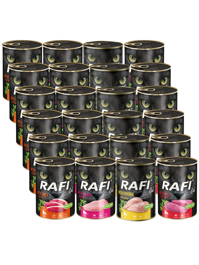 RAFI Cat Adult Mix Smaków 24x400g