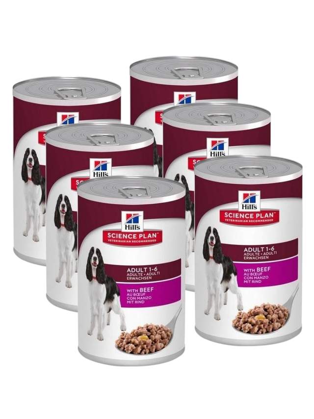 HILL'S SP Science Plan Canine Adult wołowina 6x370g - puszka