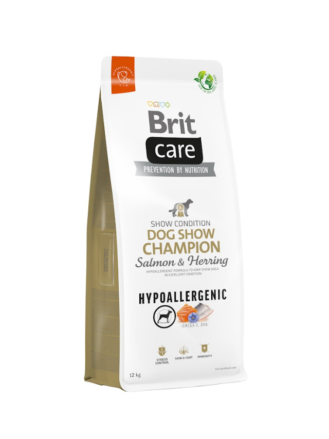 BRIT CARE Dog Hypoallergenic Dog Show Champion Salmon & Herring 12kg