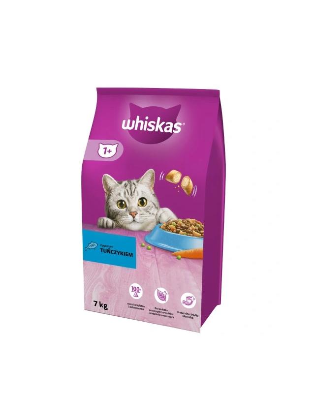 WHISKAS Adult 7 kg - sucha karma dla dorosłego kota, z pysznym tuńczykiem