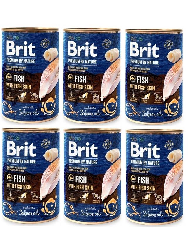 Brit Premium by Nature Fish with Fish Skin 6x800g