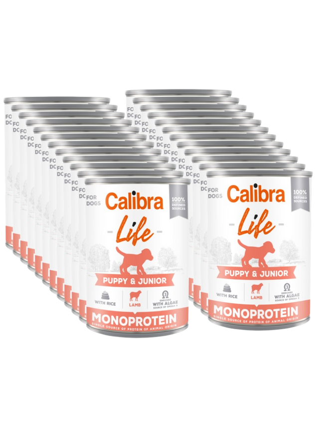 CALIBRA Dog Life Puppy & Junior Lamb with rice 24x400g