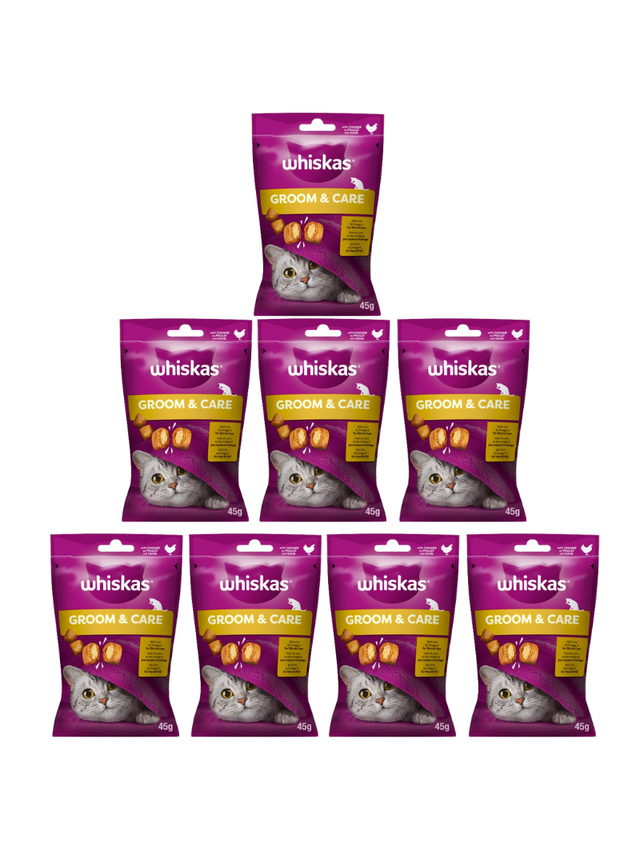 WHISKAS Zdrowy Blask 8x45g - przysmak dla kota, z kurczakiem