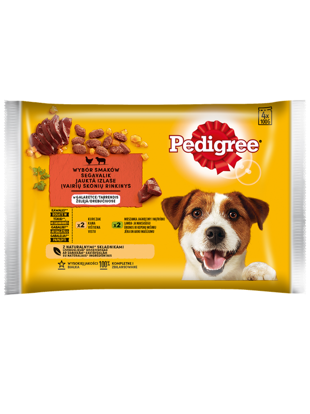 Pedigree Vital Protection  Jagnięcina i Kurczak w Galaretce 4x100g