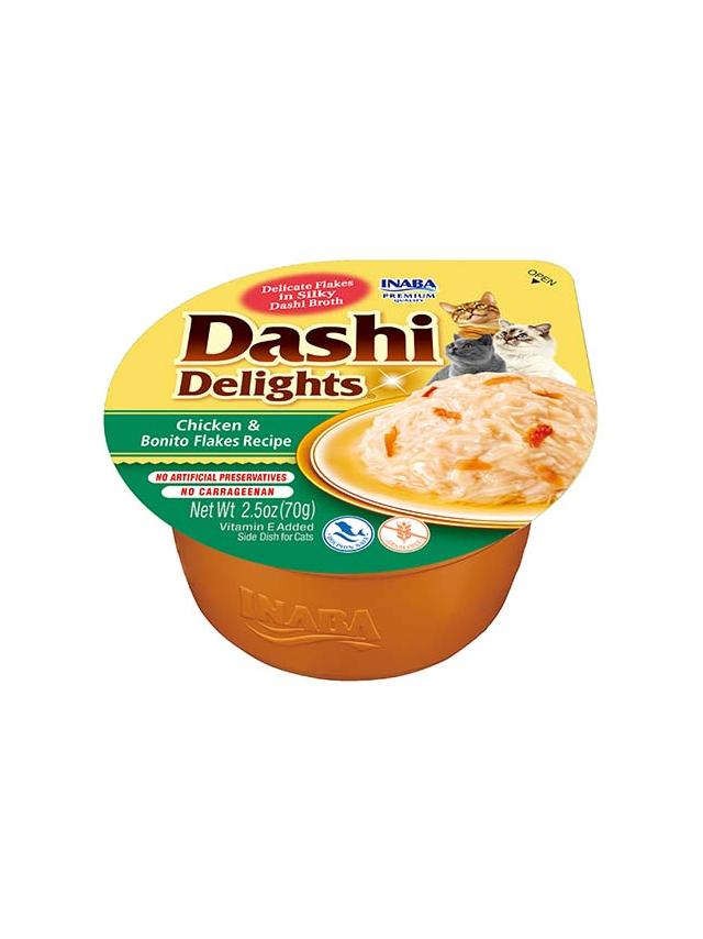 Inaba DASHI uzupełniająca karma dla kota- bulion o smaku przegrzebka i kurczak70 g