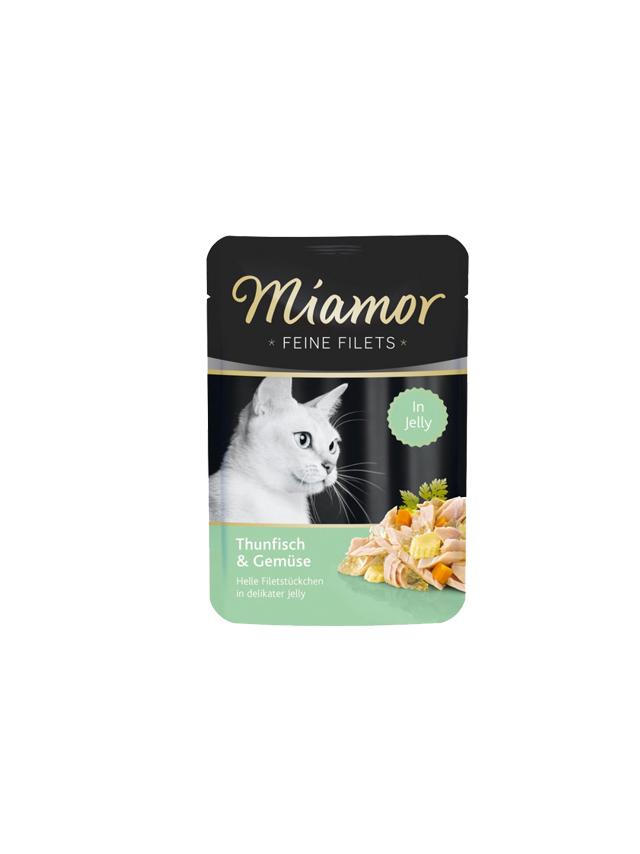 Miamor Feine Filets - mokra karma dla kota filety z tuńczyka z warzywami 100g