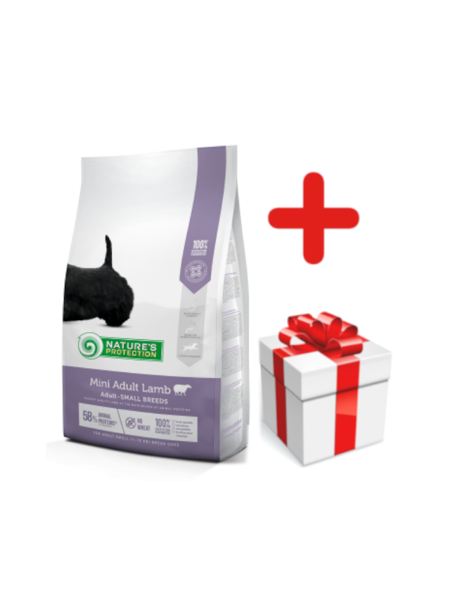 NATURES PROTECTION Mini Adult Lamb 7,5kg + NIESPODZIANKA DLA PSA GRATIS