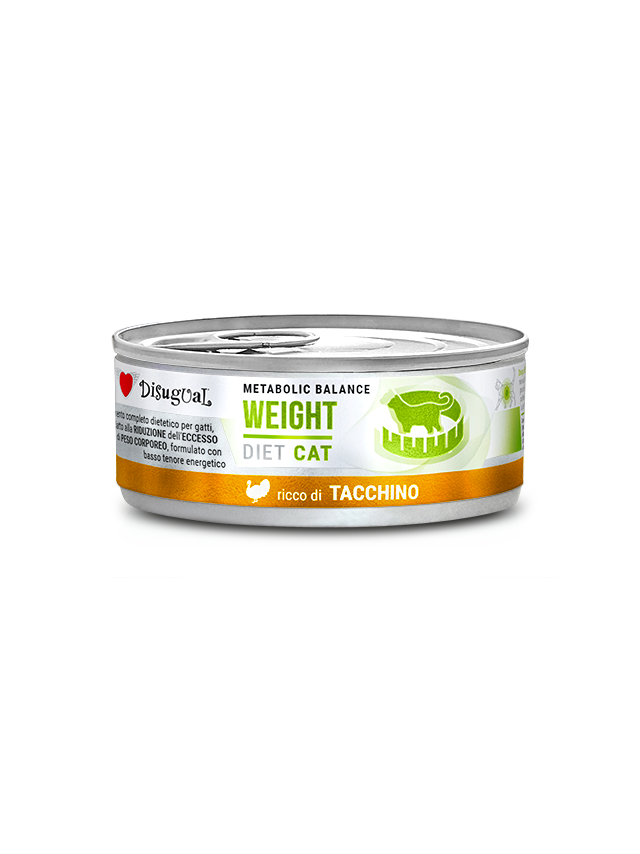 Disugual Karma mokra dla kota Weterynaryjna WEIGHT Indyk (dorosły) 85g