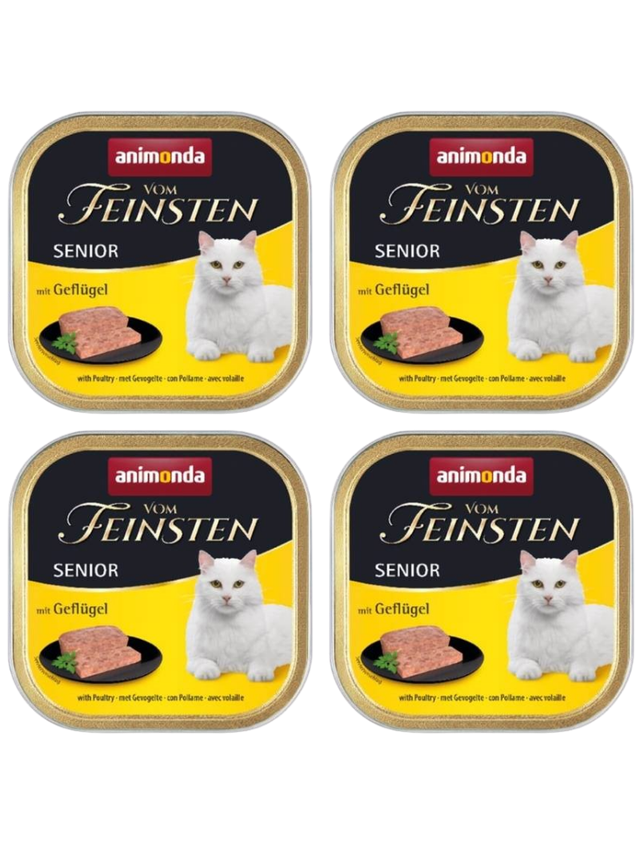 ANIMONDA Vom Feinsten Senior Cat smak: z drobiem 32x100g
