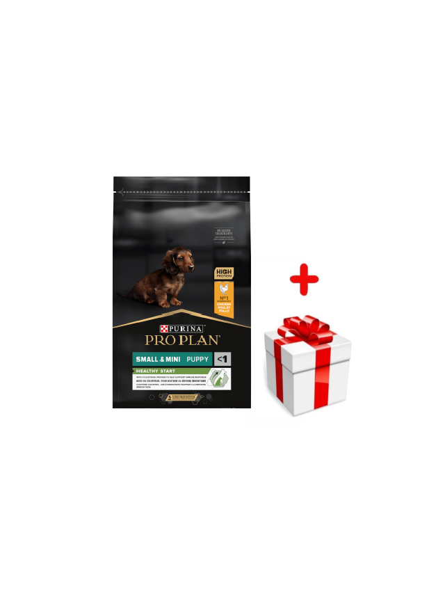Purina Pro Plan Small & Mini Puppy Optistart, kurczak i ryż 7kg  + niespodzianka dla psa GRATIS!