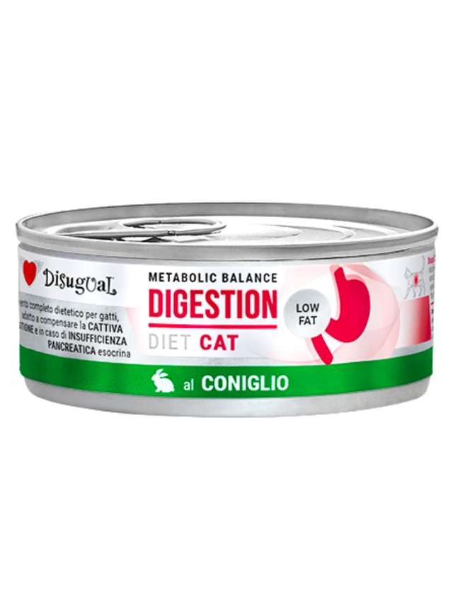 Disugual Karma mokra dla kota Weterynaryjna DIGESTION Królik (dorosły) 85g