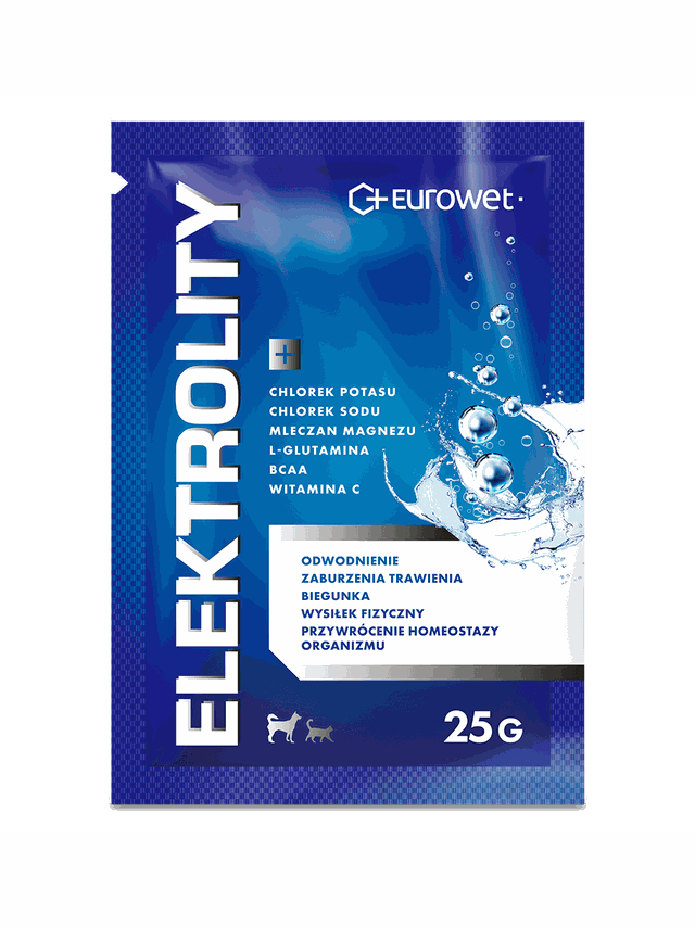 EUROWET Elektrolity dla psa i kota 25g
