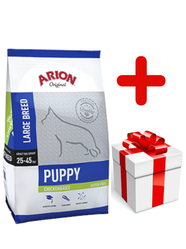 ARION Original Puppy Large Breed Chicken & Rice 12kg + niespodzianka dla psa GRATIS!