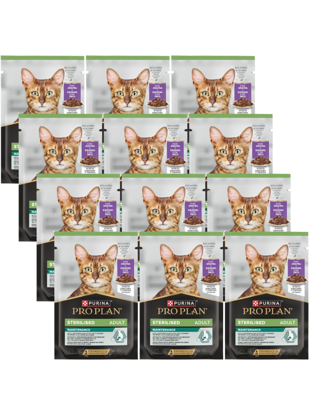 Purina Pro Plan Sterilised z kaczką dla kota 12x85g