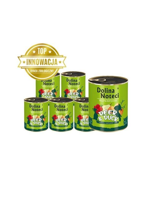 DOLINA NOTECI PREMIUM SUPERFOOD jeleń i kaczka 6x800g