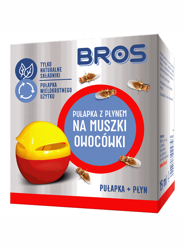 BROS Pułapka z płynem na muszki owocówki