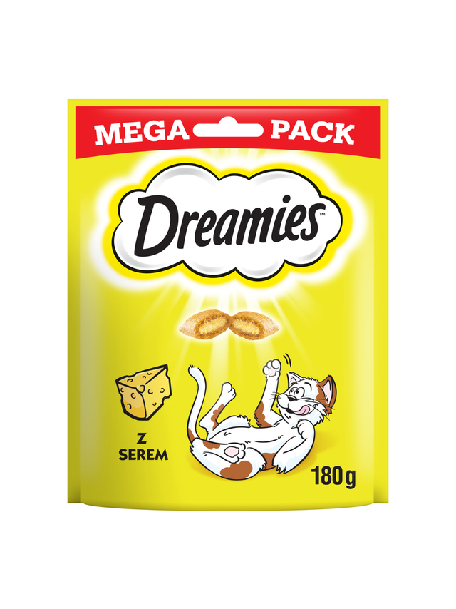DREAMIES Mega Pack 180g - przysmak dla kota z pysznym serem
