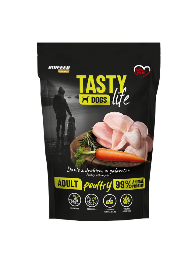 Tasty Dogs Life Danie z drobiem w galaretce 500g