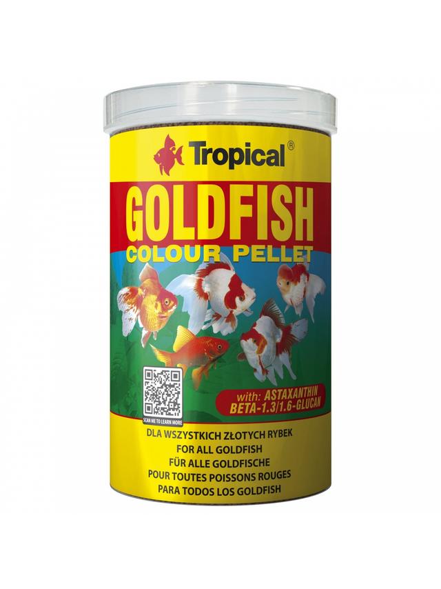 TROPICAL GOLDFISH COLOUR PELLET 250ML/90G