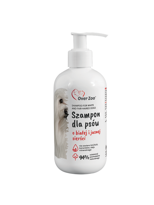 OVER ZOO Szampon dla psów do sierści białej i jasnej 250ml