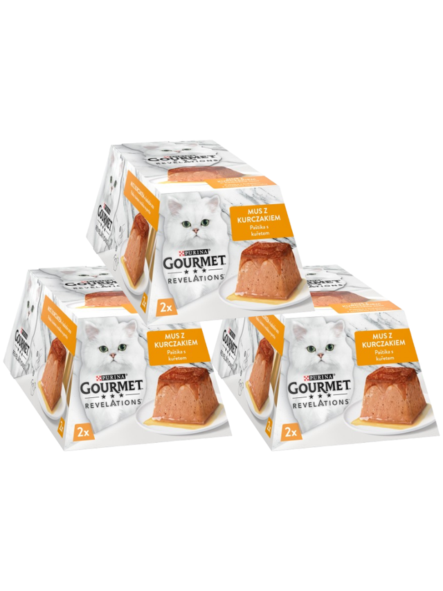 GOURMET Revelations Mus z Kurczakiem w kaskadzie sosu 3x(2x57g)