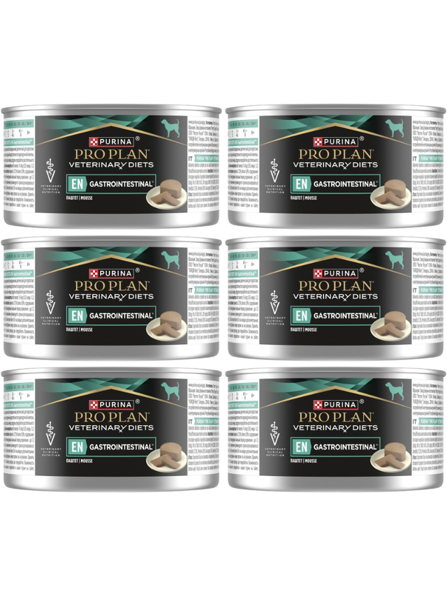 PRO PLAN Veterinary Diets Canine EN Gastrointestinal Karma dla psów mus 6x195g