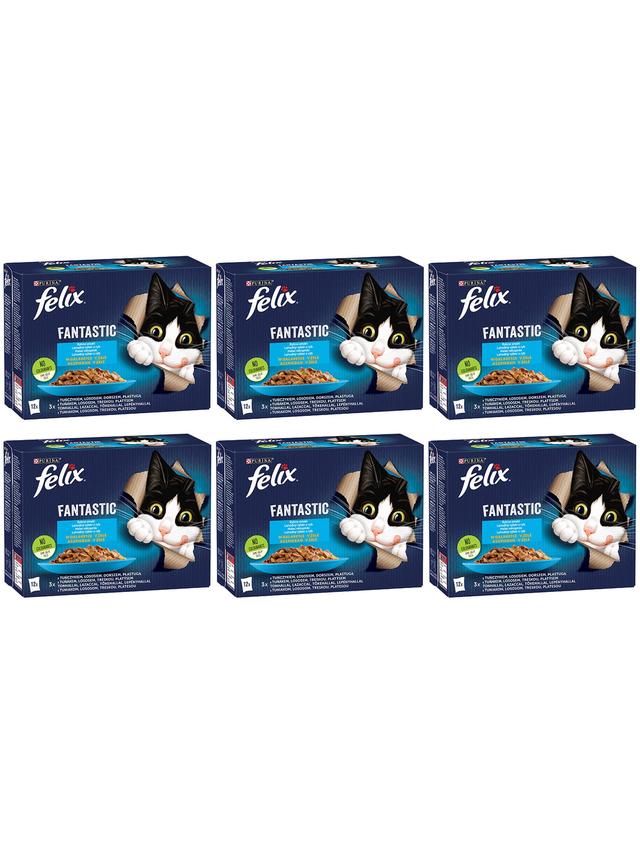 FELIX Fantastic Rybne Smaki w galaretce: 72x85g