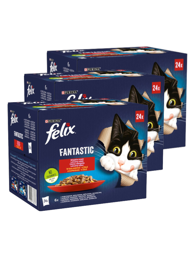 FELIX Fantastic Wiejskie Smaki w galaretce: 72x85g