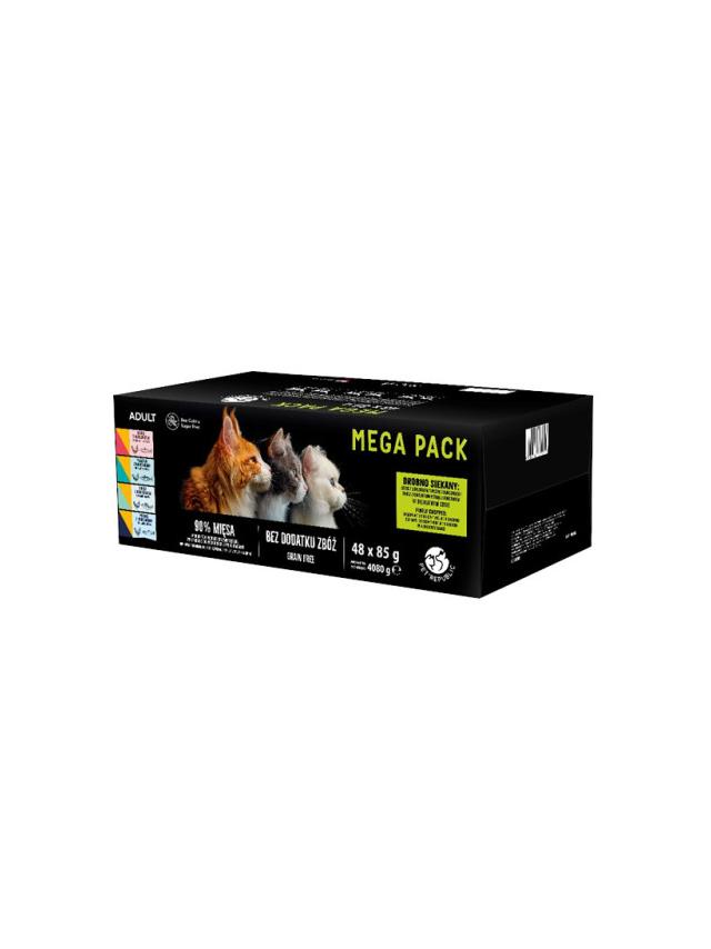 PetRepublic Republic dla kotów MEGA PACK - smaki KURCZAK i RYBNE 48x85g