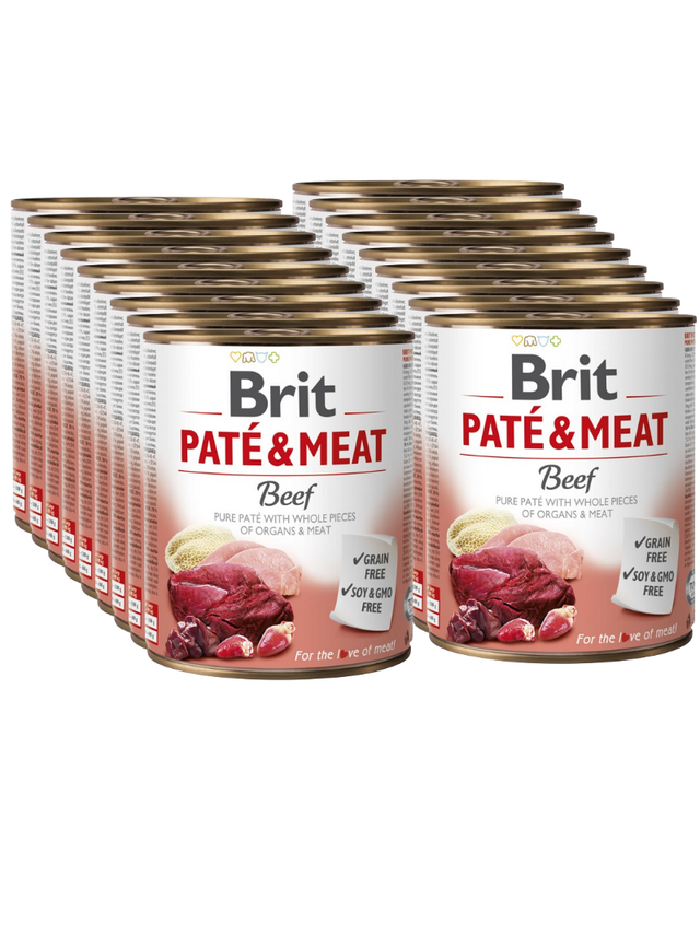 BRIT PATE & MEAT BEEF 18x800g