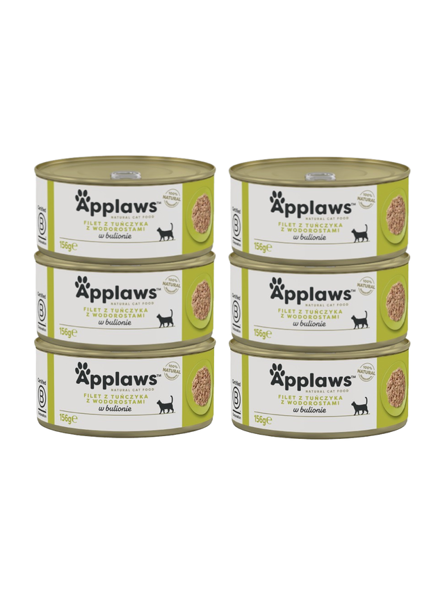 Applaws Cat Filet z Tuńczyka z Wodorostami 6x156g