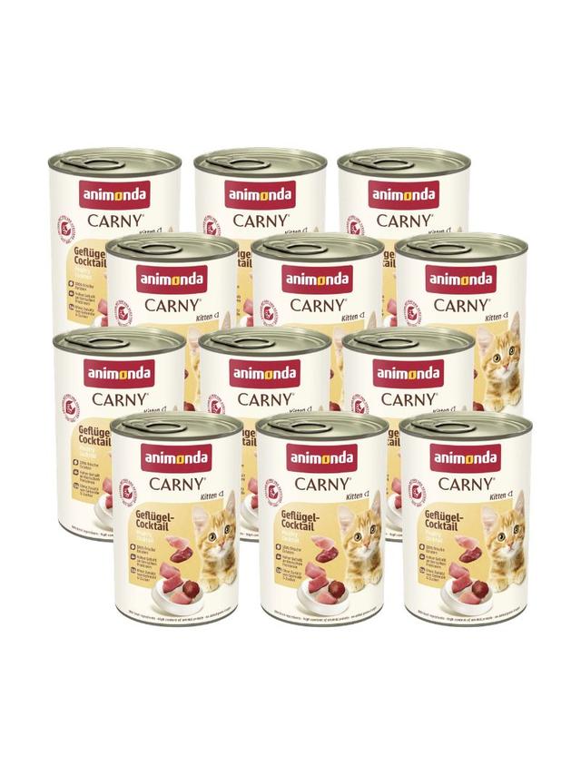 ANIMONDA Cat Carny Kitten smak: koktajl drobiowy 12x400g