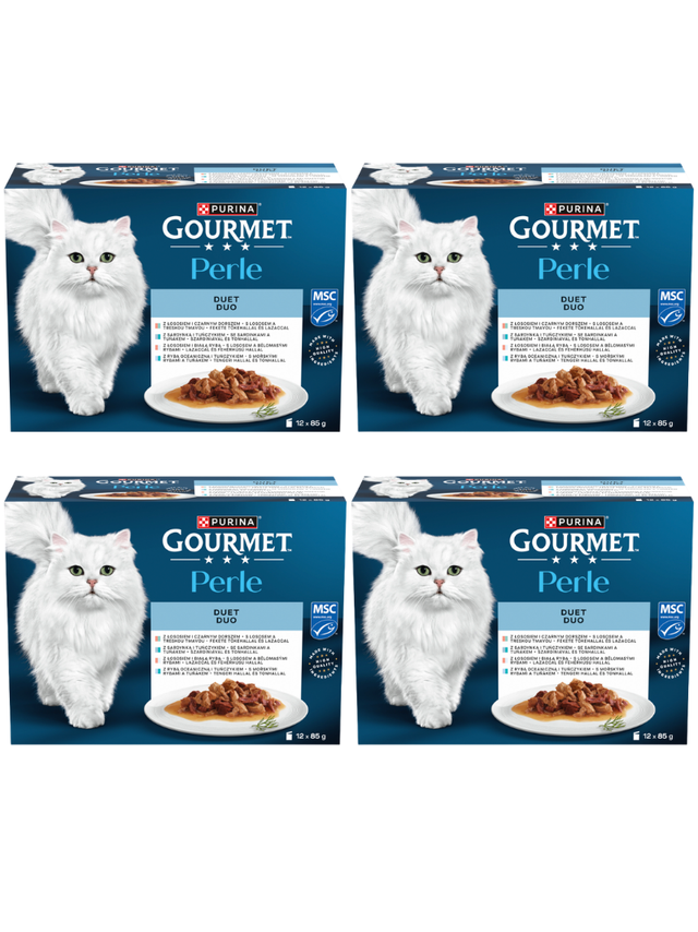 Gourmet Perle Karma dla kotów duet 48x85g