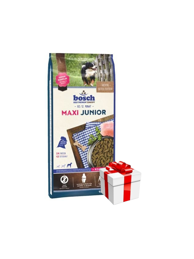 Bosch Junior Maxi (nowa receptura) 15kg + Niespodzianka dla psa GRATIS