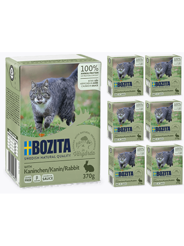 BOZITA Cat Królik W Sosie 6 x 370g