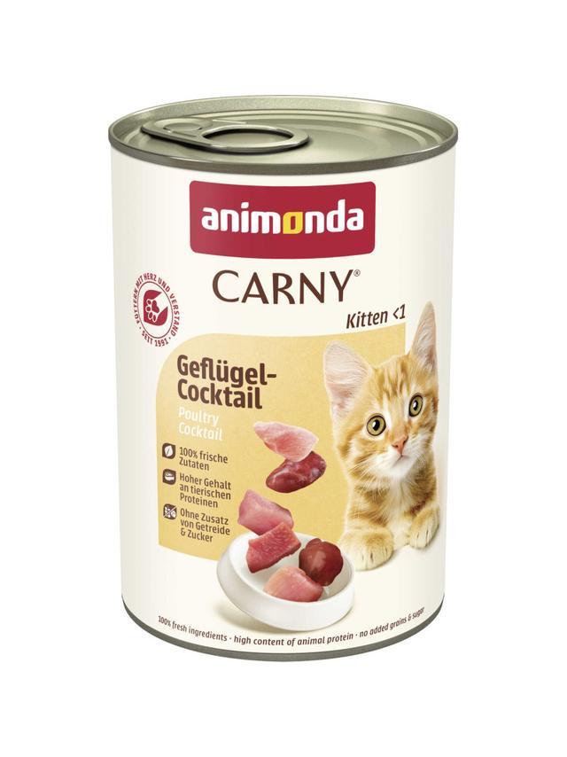 ANIMONDA Cat Carny Kitten smak: koktajl drobiowy 400g